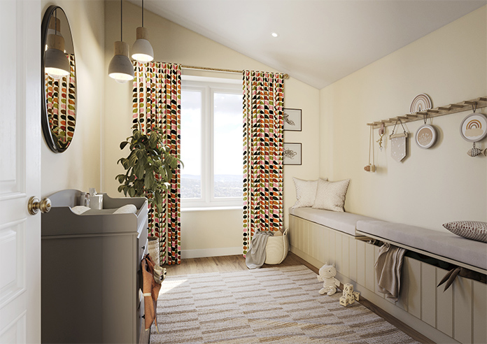 Orla Kiely Multi Stem, Pink & Red - Made to Measure Curtains - Image 7
